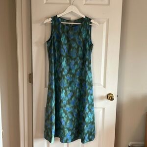 J. Jill Cornflower Watercolor Dress Size 8